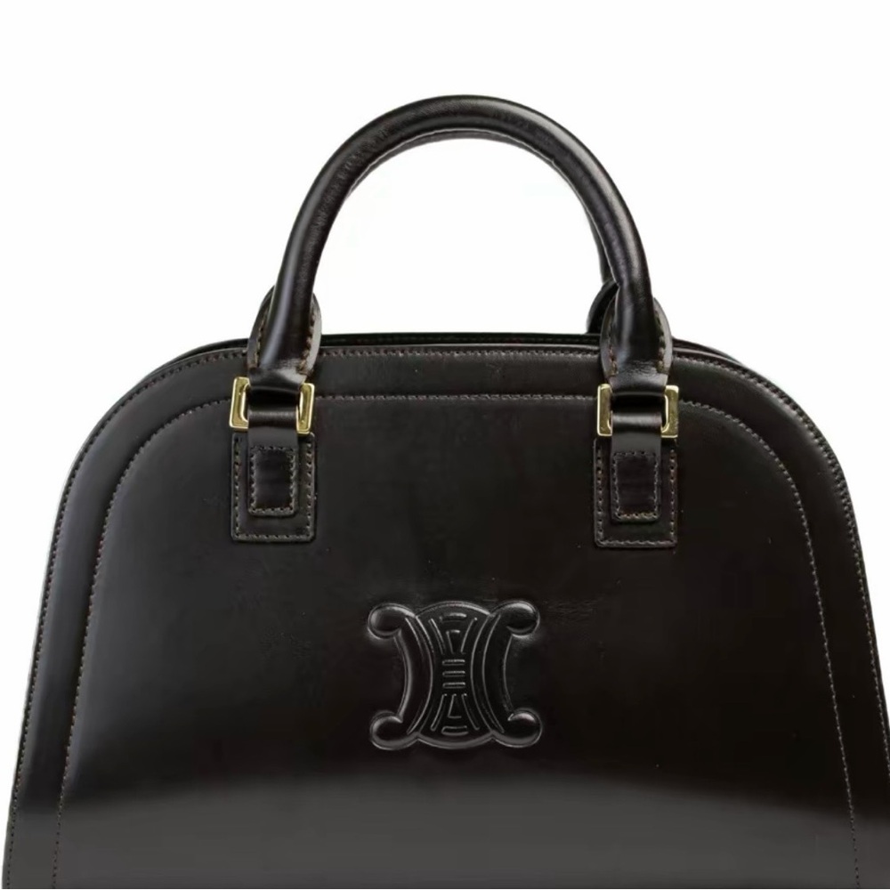 Chloe Dark Leather Satchel
